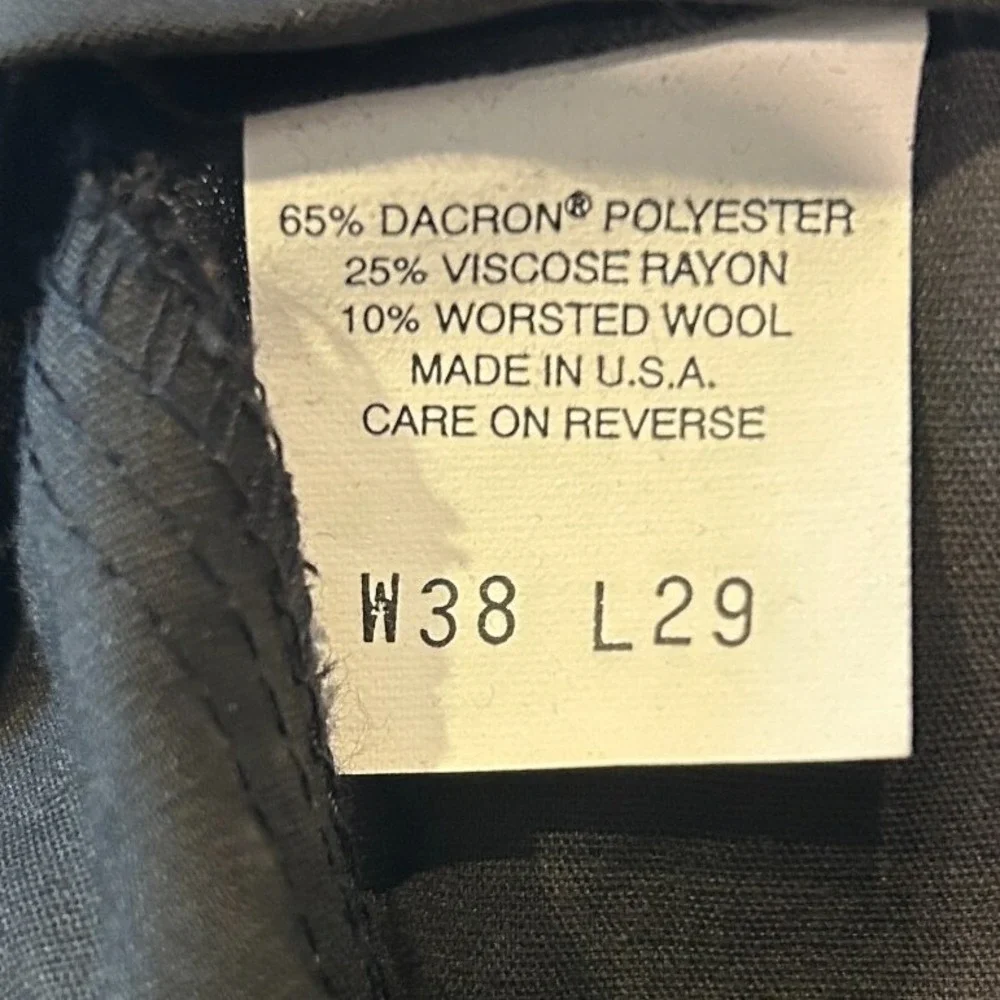 Levi's Travelers Dress Slacks 38x29 Mens Black Pleated Wrinkle Resistant NWT NEW